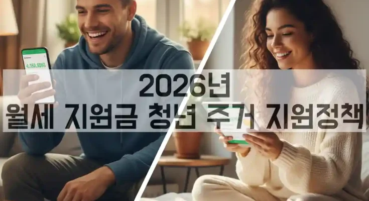 2026년 자취생 필수 "월세 지원금 청년 주거 지원정책"