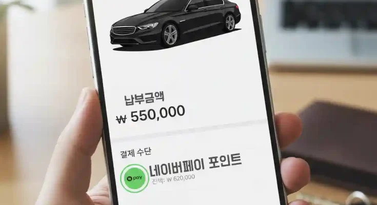 2026년 자동차세 연납 "네이버 포인트로 납부하는 방법"