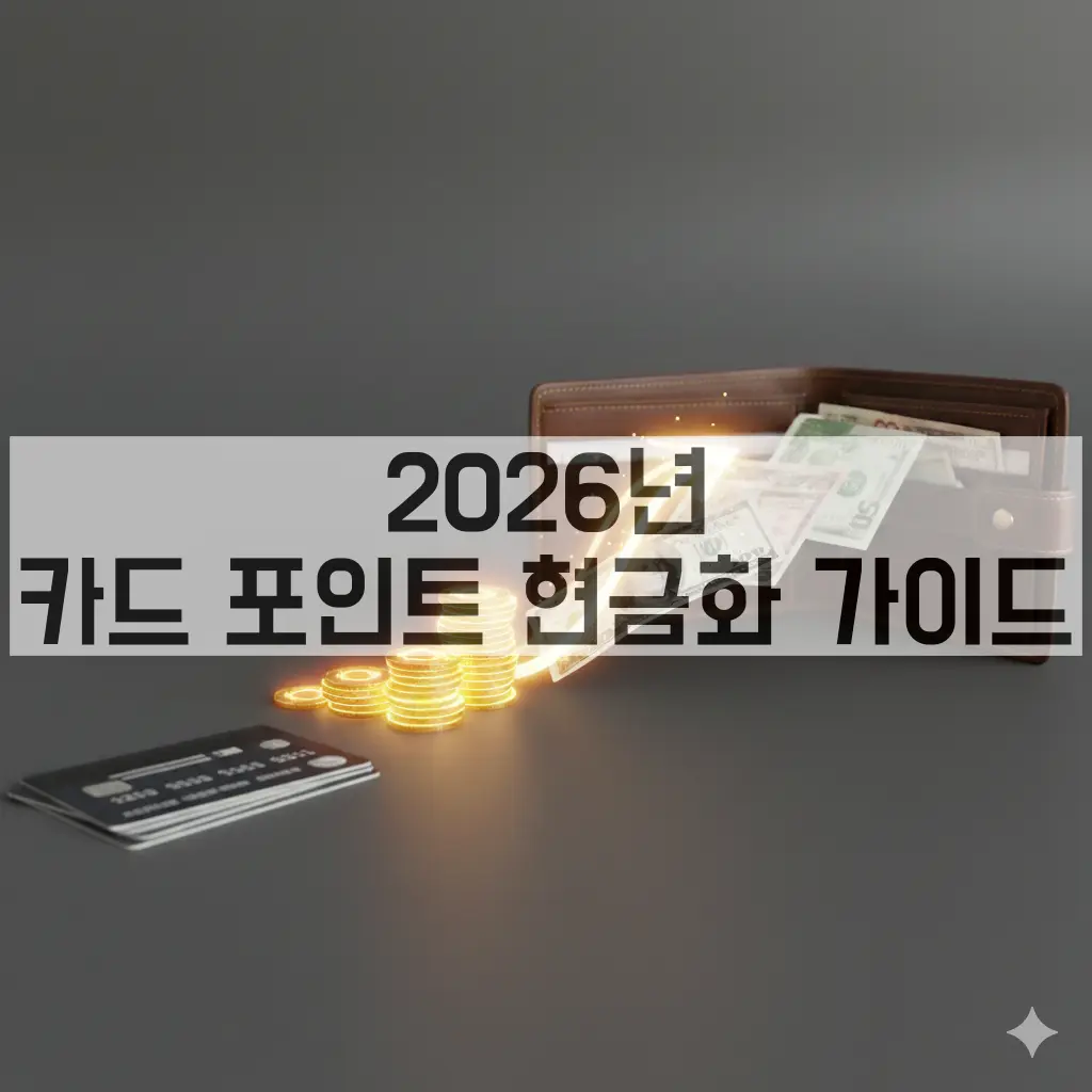 2026년 카드 포인트 현금화 가이드
